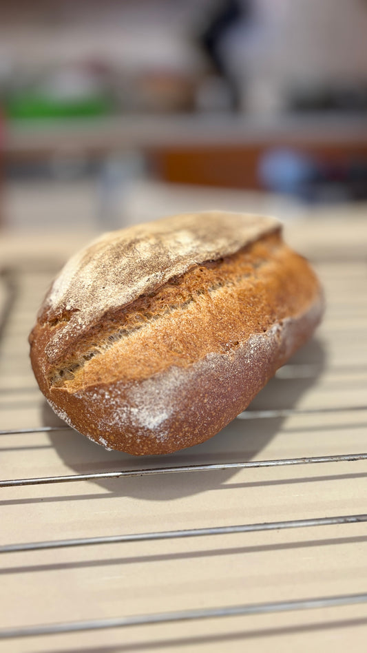Pan Francés de Masa Madre de Centeno 100% Integral Calidad Premium